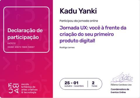 EBAC · Jornada UX · Criando seu primeiro produto digital